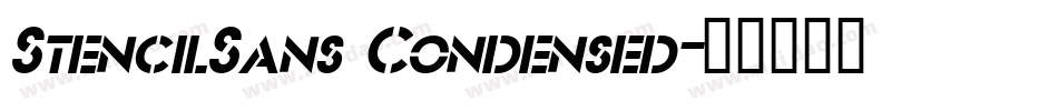 StencilSans Condensed字体转换
